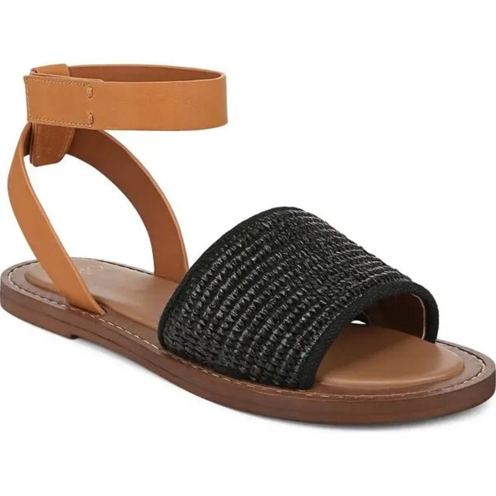 Franco Sarto Rosa Ankle Strap Flat Sandals